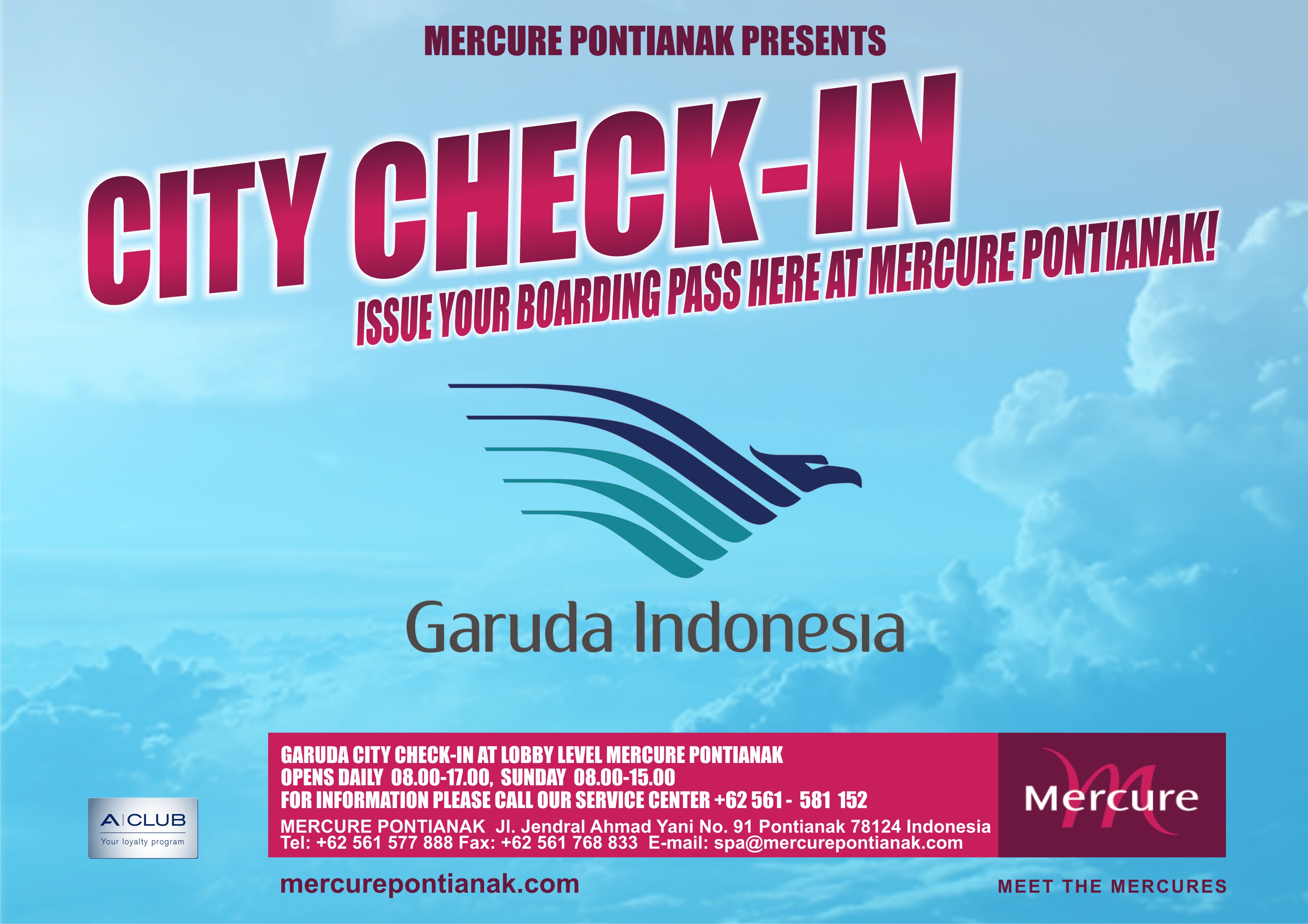 mercure pontianak garuda indonesia airlines service counter now garuda airlines frequent flyer program